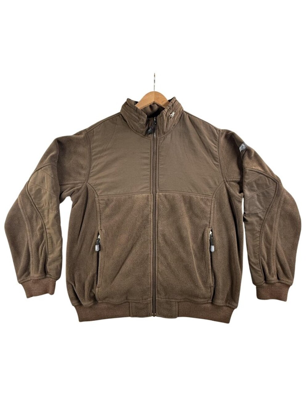 DRI DUCK Jacket Mens Large Brown Thunder Fleece Full Zip Bomber Outdoor Workwear